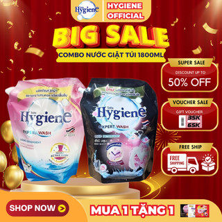  Nước giặt Hygiene Expert Wash Thái Lan 1800ml chính hãng, siêu sạch, siêu thơm