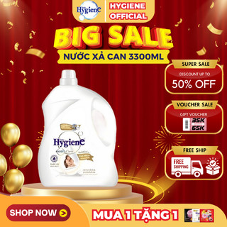  Nước xả vải Hygiene đậm đặc nội địa Thái dung tích can 3300ml hương milk quyến rũ