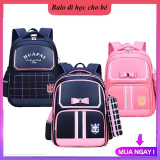 Balo cho bé trai bé gái cấp 1 cấp 2 phong cách Hàn quốc chống thấm tặng kèm hộp bút 