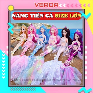  Búp bê tiên cá - nàng ariel barbie mermaid bjd có khớp cho bé gái lớn loại to dễ thương đồ chơi baby VERDA 