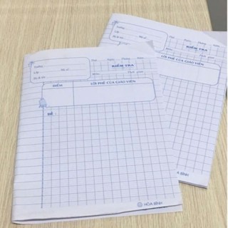 (200 Tờ Đôi) Giấy Kiểm Tra 156x205mm Dày 80 Gsm (Vừa) Hòa Bình