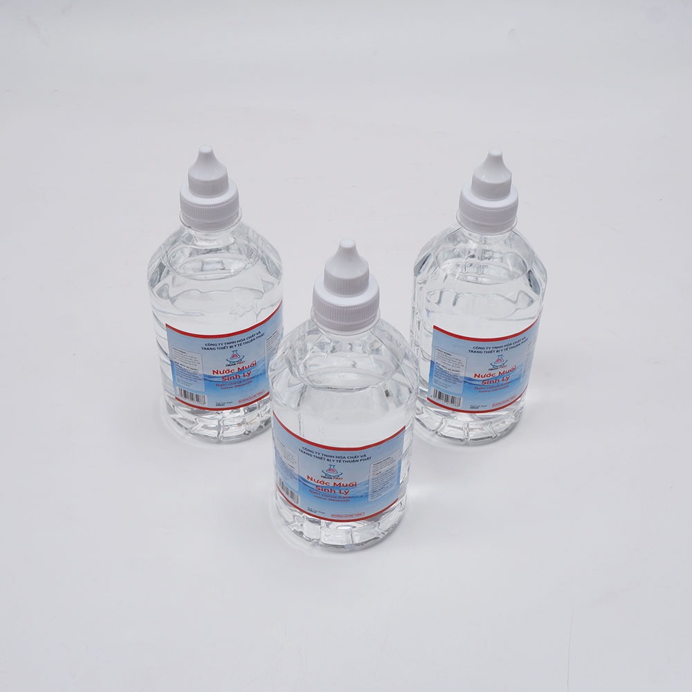 Nước muối sinh lí,  hàng chính hãng công ty thuận phát chai 500ml