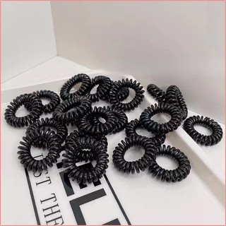 Set 5 Chiếc Dây Cột Tóc Lò Xo Đen - Trắng Co Giãn Cho Bạn Gái