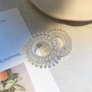 Set 5 Chiếc Dây Cột Tóc Lò Xo Đen - Trắng Co Giãn Cho Bạn Gái