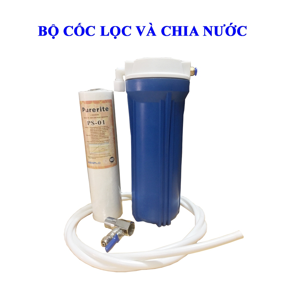 Bộ cốc lọc và chia nước từ vòi ren 21