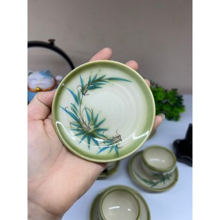 Ấm chén trà con trâu Bát Tràng đủ mẫu