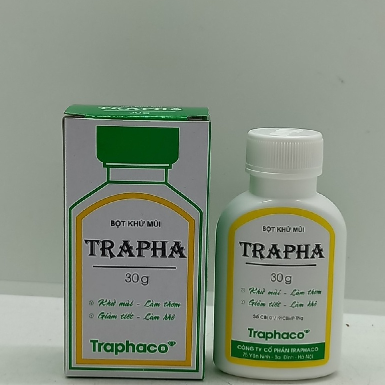 [Chính hãng] BỘT KHỬ MÙI TRAPHA 30G