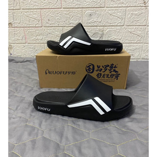   LUOFU  Dép lê nam quai ngang LUOFU dáng bánh mì siêu nhẹ E6213 