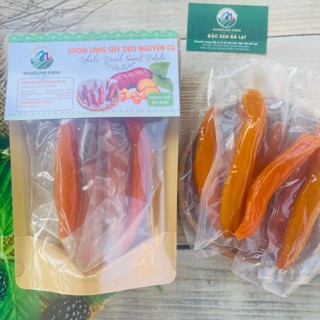  Khoai lang sấy dẻo từng củ không đường Mangline Farm 500g đồ ăn vặt giảm cân mềm dẻo thơm ngon ăn là ghiền 