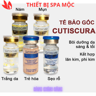 Serum CUTISCURA Hàn Quốc, Tế bào gốc CUTISCURA trắng da giảm mụn nám sẹo chăm sóc da mặt dưỡng ẩm căng bóng