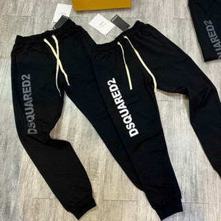 Quần Jogger In Chữ DSQ Dọc 💕 Quần Thể Thao Chất Nỉ Dày Dặn Dáng Rộng Nam Nữ NA502