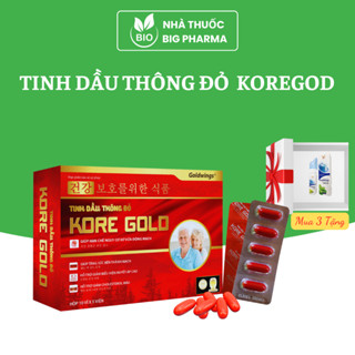 Tinh Dầu Thông Đỏ koregold, giúp ổn định huyết áp, tim mạch, chống xơ vữa động mạch , giảm mỡ máu