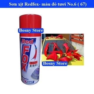 Hỏa tốc- Sơn xe máy, ô tô Red Fox 400cc - chính hãng Thái Lan – bền màu, dễ dùng, đa năng