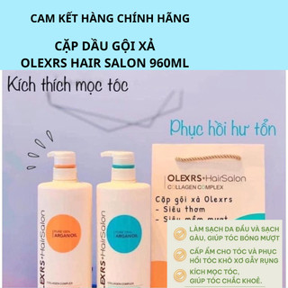  Cặp Dầu Gội Xả Olexrs Hair Salon PHỤC HỒI Cho Tóc Khô Xơ Hư Tổn Tóc Nhiều Gàu 960ml xuất xứ ANH 