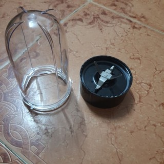 Combo phụ kiện máy xay magic: bộ dao 4 lưỡi vấu 4 và cốc cao