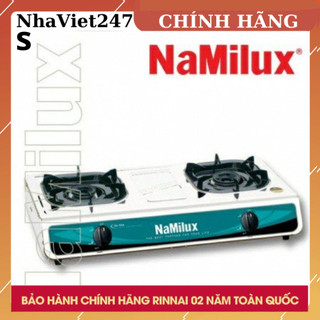 Bếp gas đôi Namilux NA-606ASM- Mặt bếp inox sáng bóng,chống rỉ,siêu bền,Lửa xanh to,Bảo Hành 2 Năm
