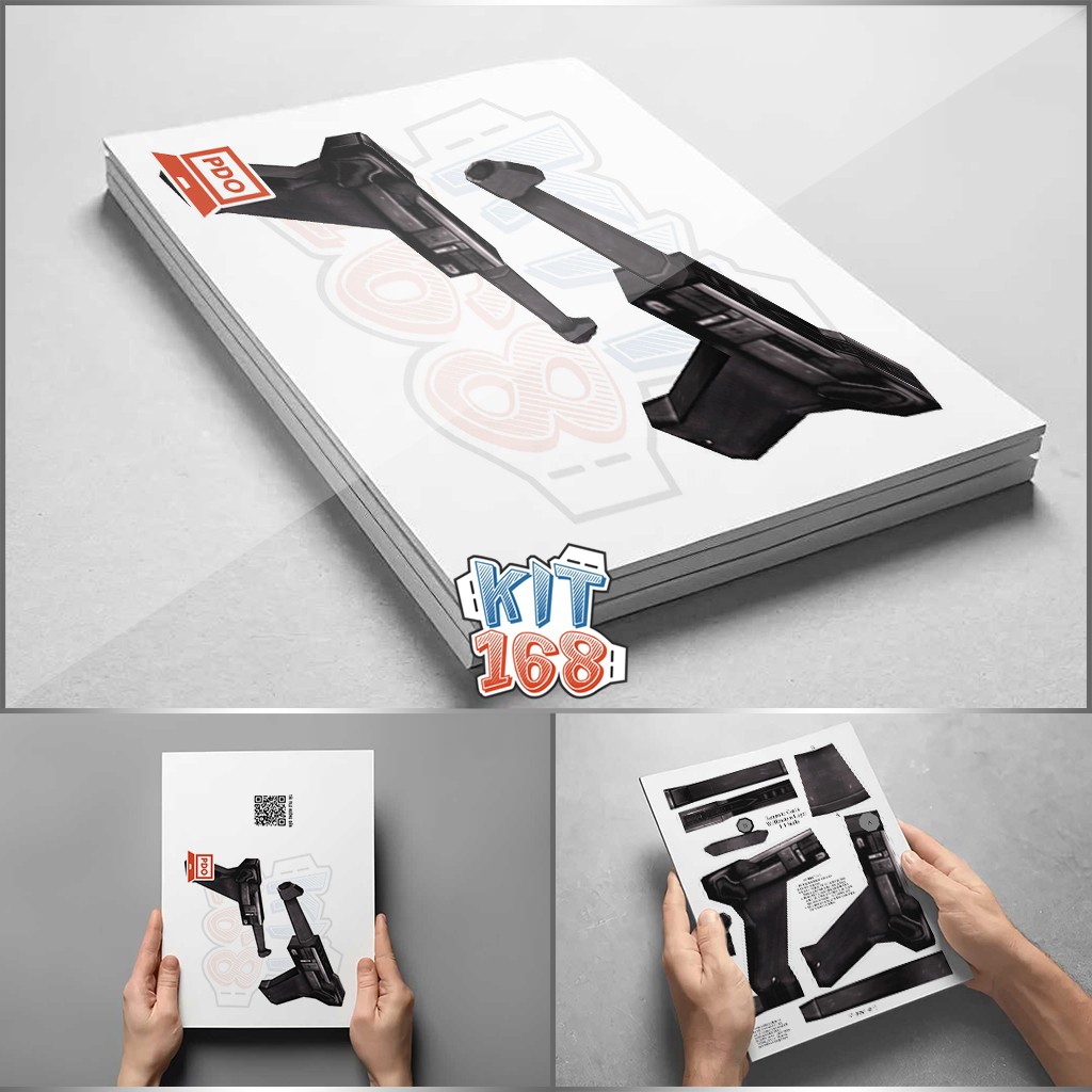 Mô hình giấy Wolfenstein Luger (tỉ lệ 1:1)