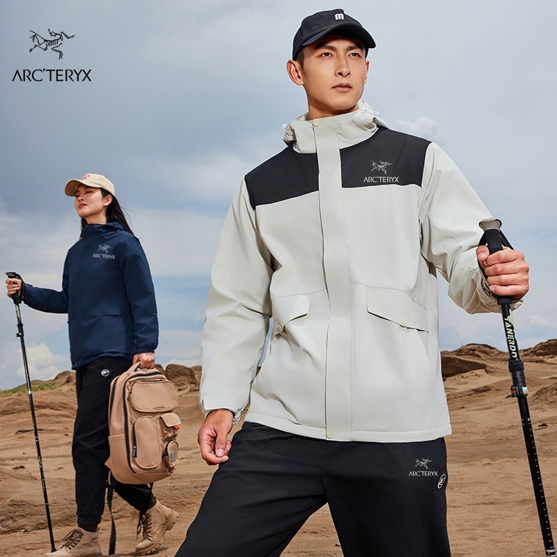 Áo Khoác Gió 2 Lớp Xuất Khẩu Arcteryx,Chống Thấm Nước Và Chống Gió Có Bigsize (60-120kg)- Có túi tro