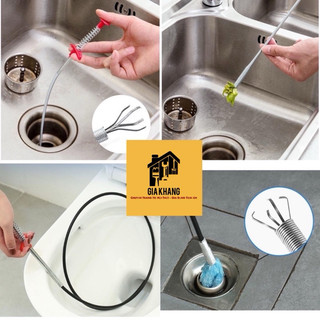  Dụng Cụ Vệ Sinh Cống Thoát Nước Nhà Bếp/Phòng Tắm Có Thể Uốn Cong Tiện Dụng
