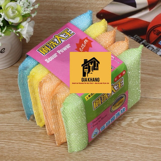  COMBO 5 MIẾNG CỌ RỬA CHÉN BÁT CỌ XOONG NỒI