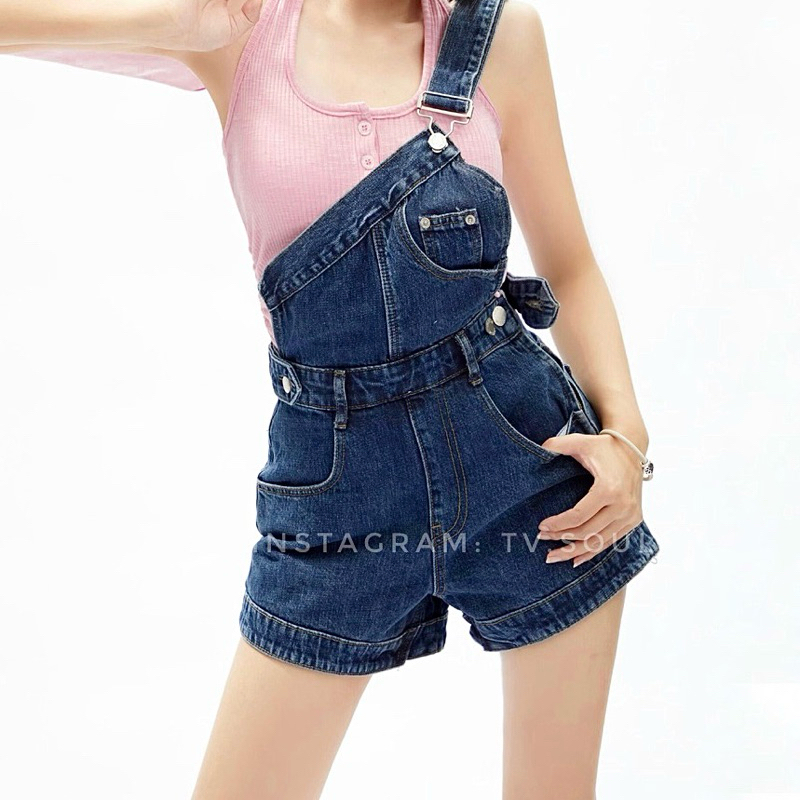 [CÓ SẴN, ẢNH THẬT] 𝐓𝐕 𝐒𝐎𝐔𝐋 Quần yếm jean