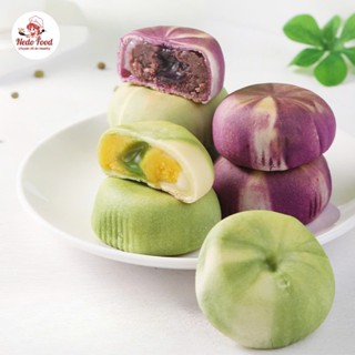   Combo Mochi Mix 2 Vị  Bánh Mochi đậu đỏ việt quất Bánh mochi đậu xanh matcha Nedo Food Mochi mix không đường healthy 