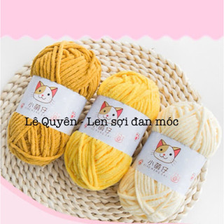 Len nhung mèo, cuộn len nhung 3.5mm