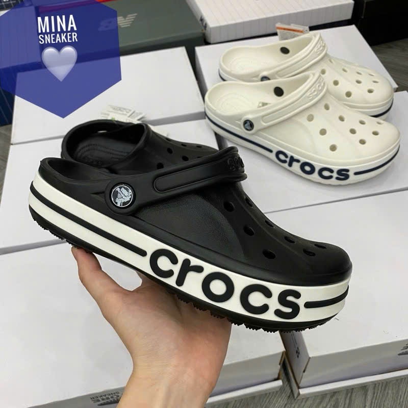 Dép Cross baya band clog Nam Nữ Viền Màu "Tặng Kèm 6Chram Size Nữ Ngẫu Nhiên" , Dép Sục Cross Unisex Màu Sắc Đa Dạng | BigBuy360 - bigbuy360.vn