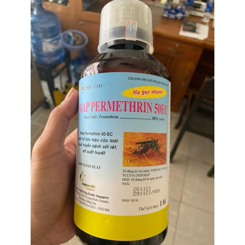 thuốc diệt muỗi Permethrin 50 EC chai 1 lít
