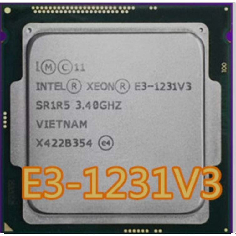 CPU Intel Xeon E3 1231v3 (3.80GHz, 8M, 4 Cores 8 Threads) hoặc core i7 4770