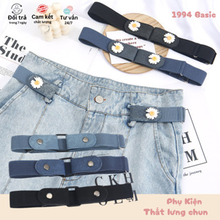 Thắt lưng CHUN vải co giãn cài cạp không cần mặt tiện lợi thời trang