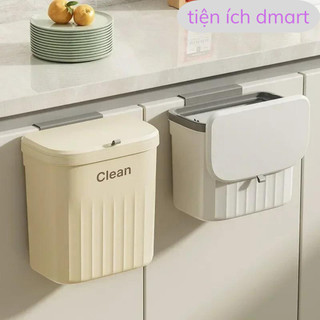  thùng rác treo tường nhà bếp có nắp đậy ecomax cao cấp thùng đựng rác treo cạnh bàn thông minh kèm dán 3812 