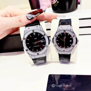 Đồng hồ cặp nam nữ hiệu Bolun dây cao su đính đá siêu sang và cá tính CAO CẤP FULLBOX