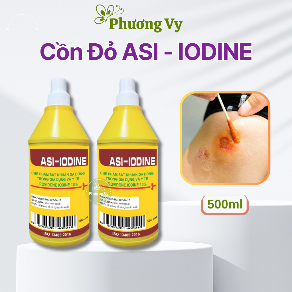 [ 500ml ] Cồn sát khuẩn y tế Povidone Iodine 10% sát trùng vết thương | Dung dịch sát trùng y tế Pov