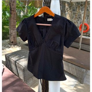áo Kiểu Mira phối ren ( chất linen)