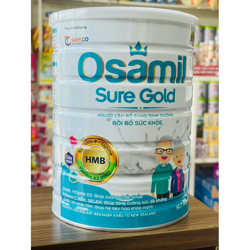 Sữa bột osamil sure gold dinh dưỡng cho người cần phục hồi sức khỏe , người mới ốm dậy, người vừa ph