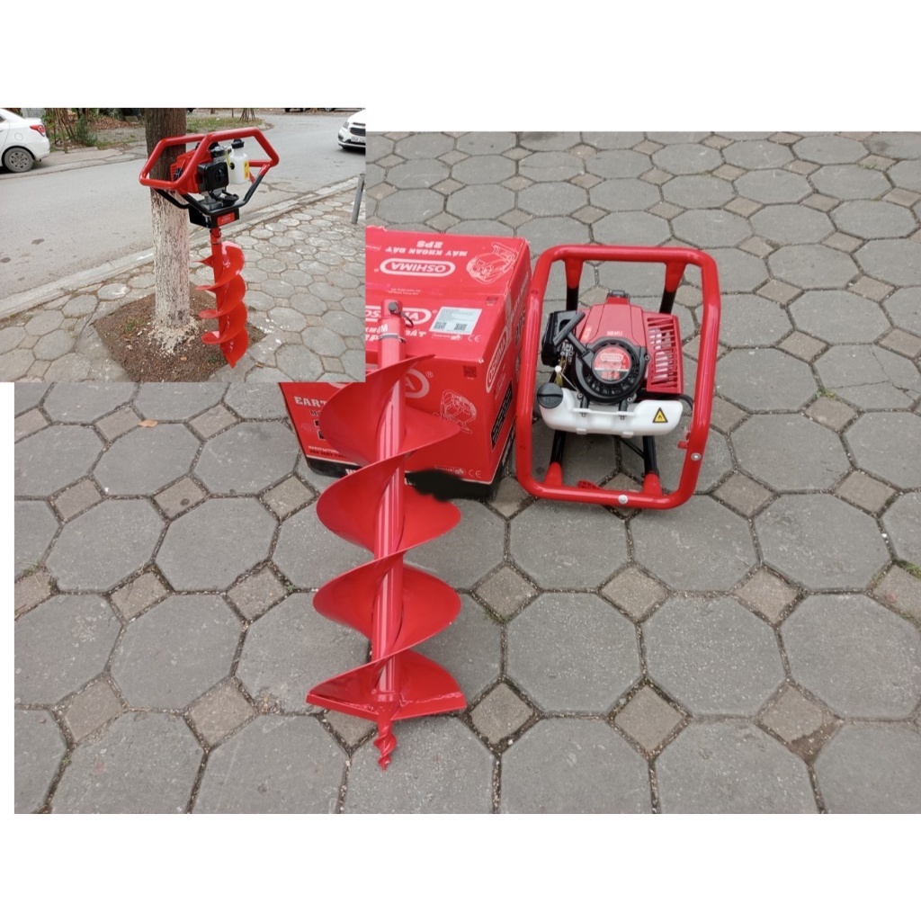 Máy khoan hố trồng trụ rào OSHIMA 2PS chưa bao gồm mũi khoan