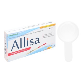1 cái que thử thai HCG ALLISA Pregnancy Test Kit Traphaco phát hiện 7 - 10 ngày sau khi thụ thai