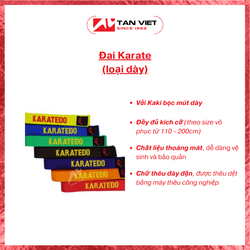 ĐAI MÀU KARATEDO
