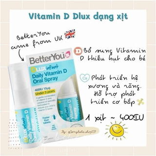 Vitamin D3 DLUX Anh dạng xịt 15ml
