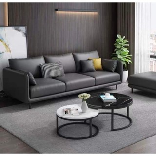  Ghế sofa da cao cấp H2 Furniture sofa chất liệu khung gỗ tự nhiên chắc chắn bảo hành 1 năm H20D1 