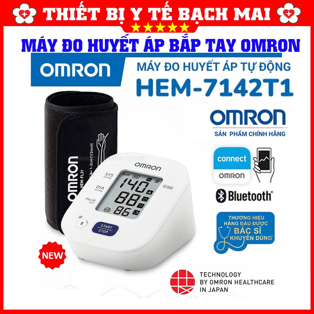Máy Đo Huyết Áp Bắp Tay Omron HEM 7142T1 Nhật Bản