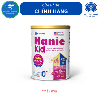 Sữa bột Nutricare Hanie Kid 0+ cho trẻ biếng ăn và suy dinh dưỡng  800g  