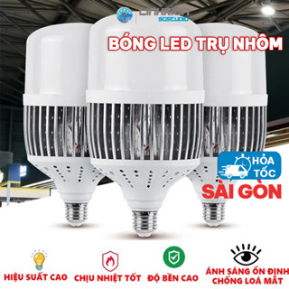 Bóng Đèn LED BULB trụ nhôm công suất 50W 100W 150W tản nhiệt nhôm dùng cho chụp ảnh, livestream