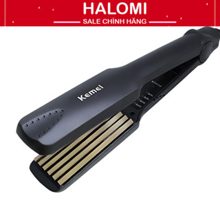 Máy dập xù tóc Kemei bản to chính hãng nóng siêu tốc điều chỉnh nhiều mức độ kèm hộp