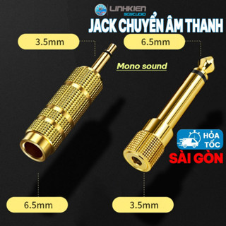 GIÁ SỈ Đầu Jack Chuyển Đổi Âm Thanh Mono sound Từ Cổng 3.5mm Cái Sang Cổng 6.5mm