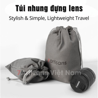  Túi Đựng Lens Máy Ảnh 7Artisans 25mm 35mm 50mm Cho Canon Sony Fujifilm Leica Panasonic Olympus 