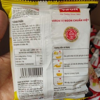 Cháo Thịt Bằm /Cháo Gà Vifon Gói 50g (combo 5 gói )