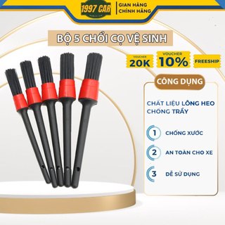 Chổi Cọ Vệ Sinh Ô Tô Đa Năng,Cọ Rửa Khoang Máy - Bộ 5 Chiếc
