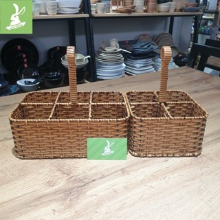 Xách Ly Nhựa Giả Mây Tre Tiện Lợi, Nhiều Kích Thước